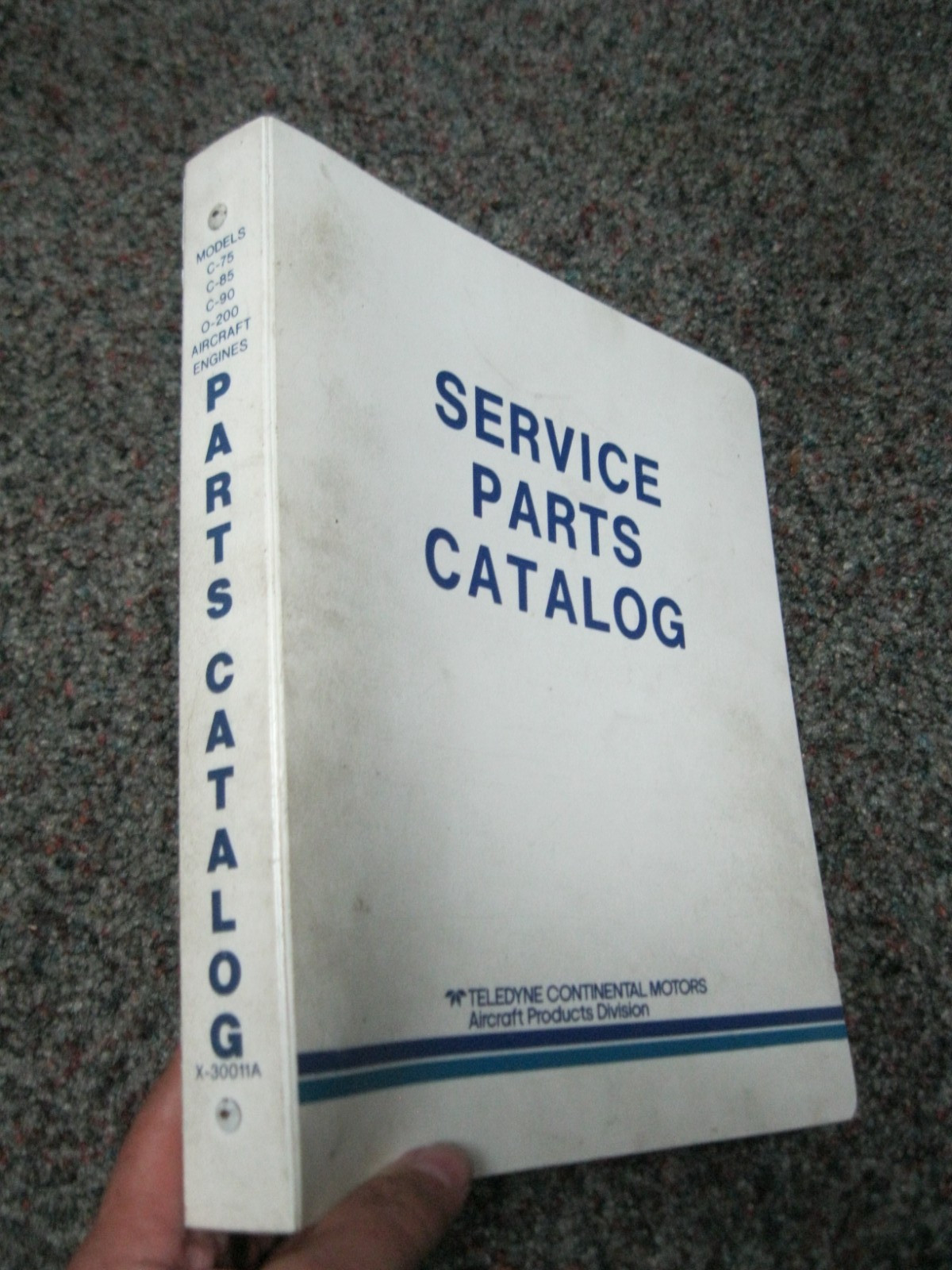 1981 Continental X30011A engines C75, C85, C90
