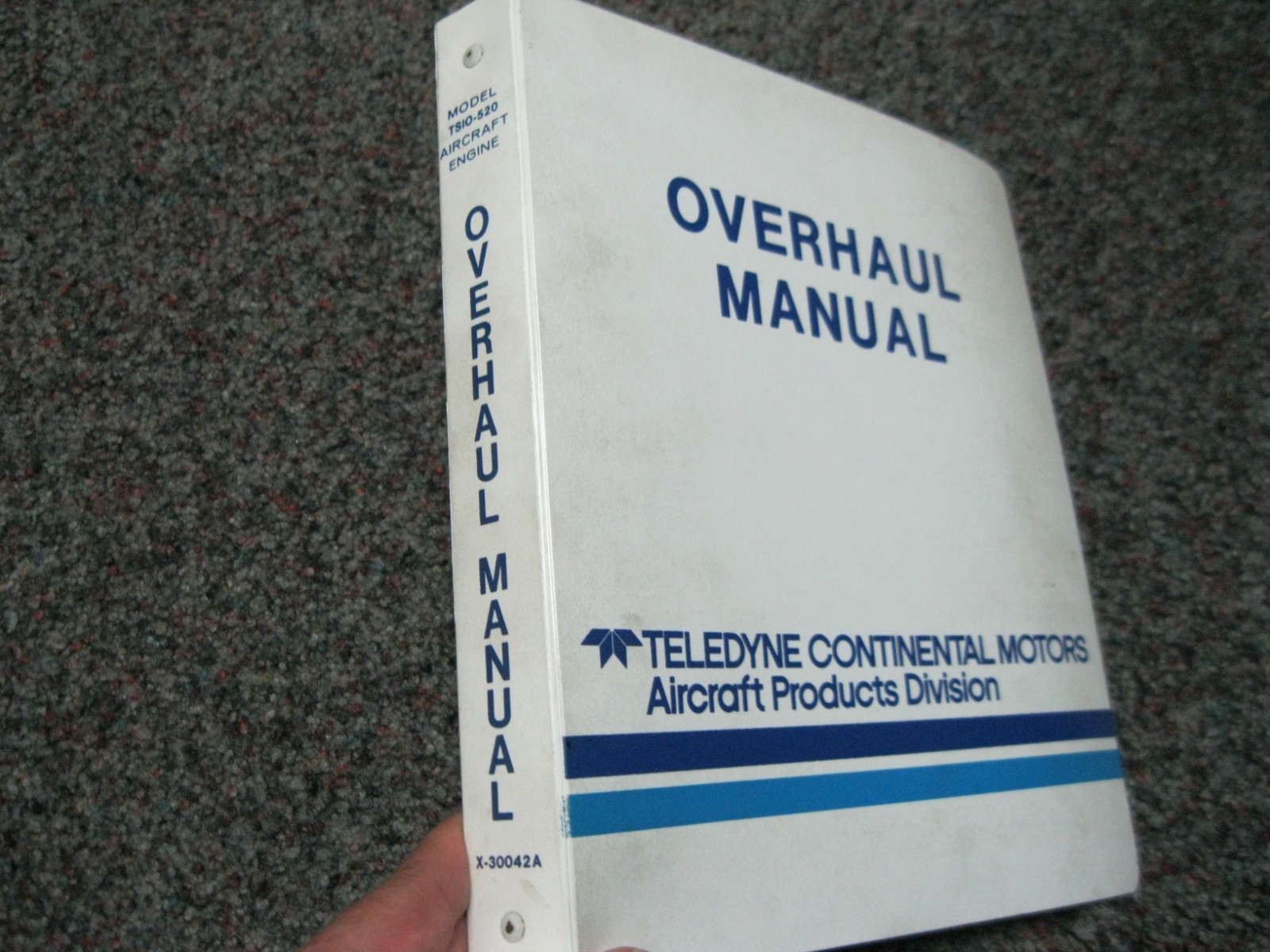 1982 Continental X-30042A engines TSIO520 Overhaul Manual