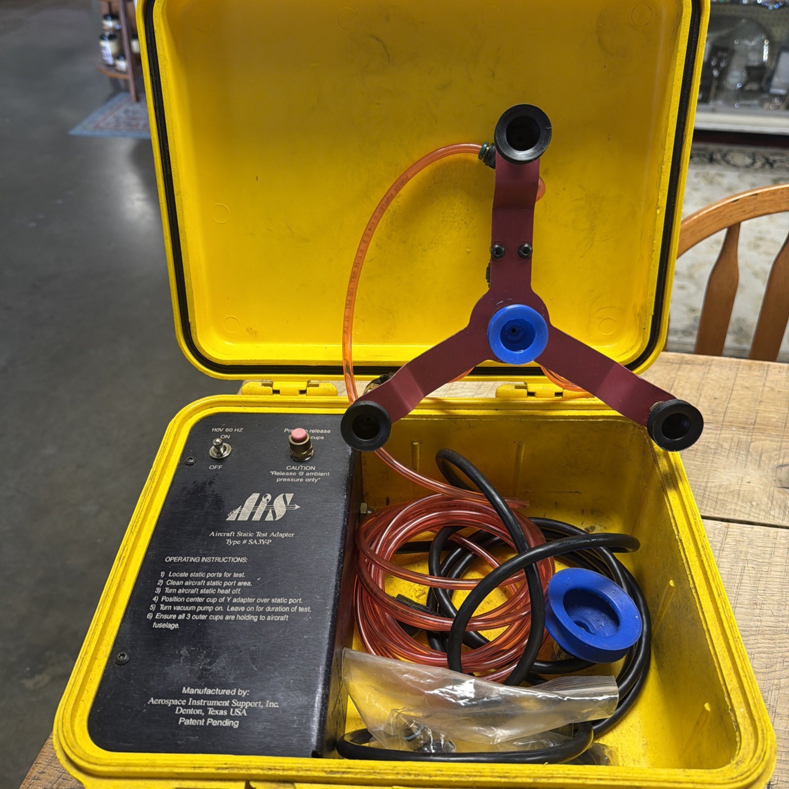 Aerospace Instrument Support Inc Aircraft Static Test Adapter Type