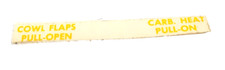 Aircraft Decal, "COWL FLAPS PULL-OPEN,