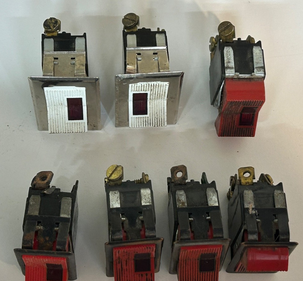aircraft lot of 7, Rocker/Toggle Switches,