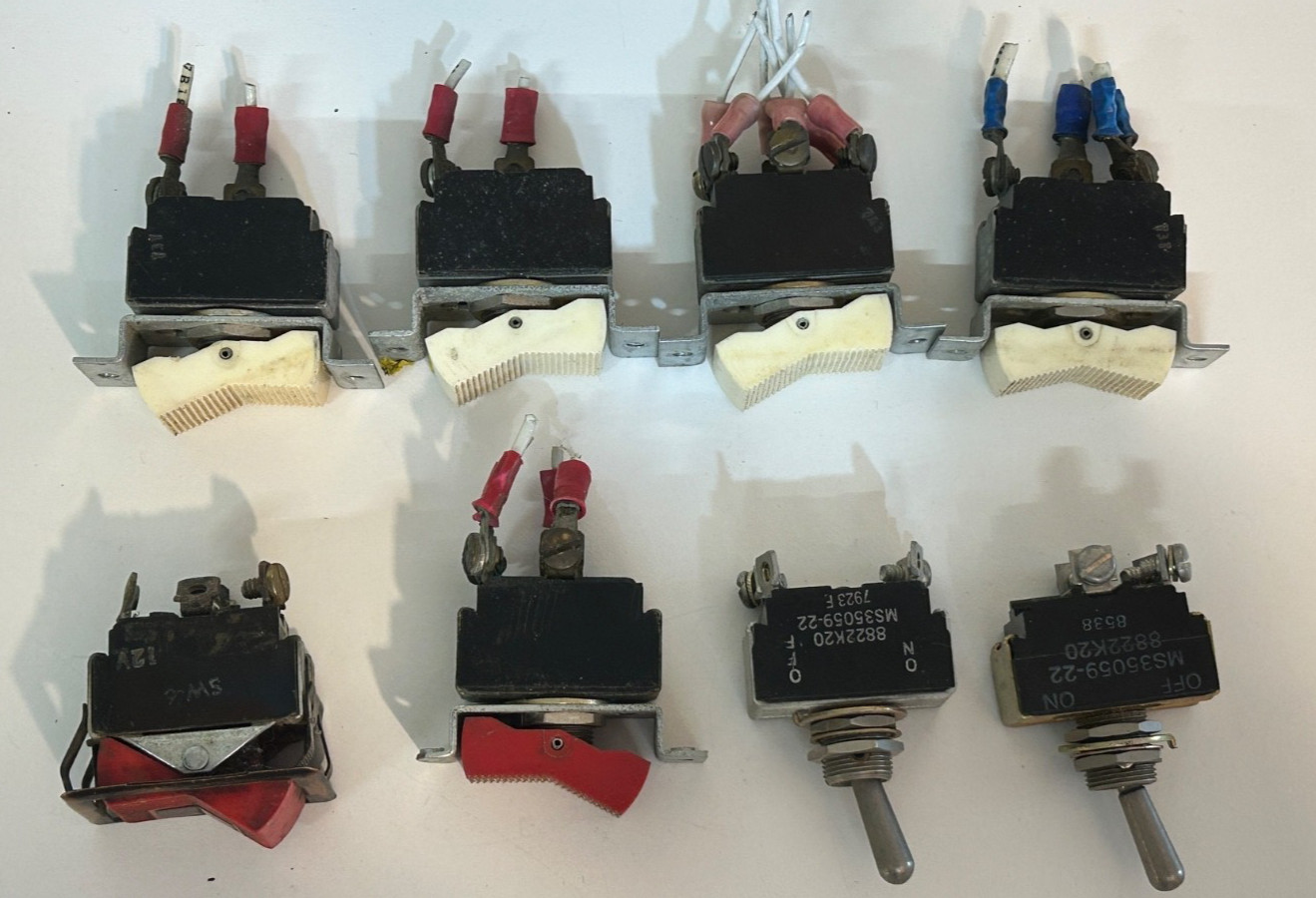 aircraft lot of 8, Rocker/toggle Switches,