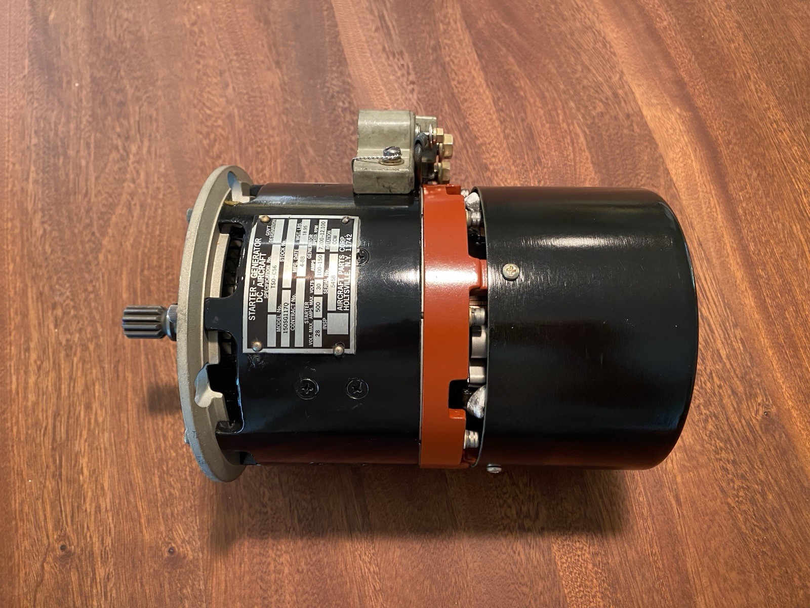Aircraft parts Corp. 150SG117Q Starter Generator Overhauled On