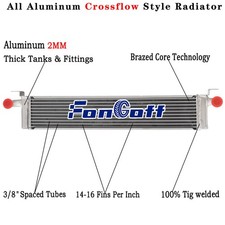 Aluminum 2 Row Radiator Fits