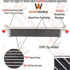 Aluminum 2 Row Radiator For