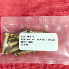 AN4-10 AIRCRAFT HEX BOLT, DRILLED