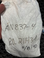 AN837-4 Steel 45° Bulkhead Elbow