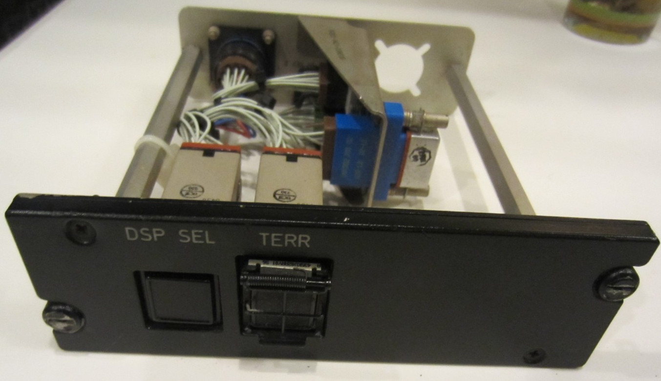 Atr AIRCRAFT PANEL WITH VARIOUS PARTS