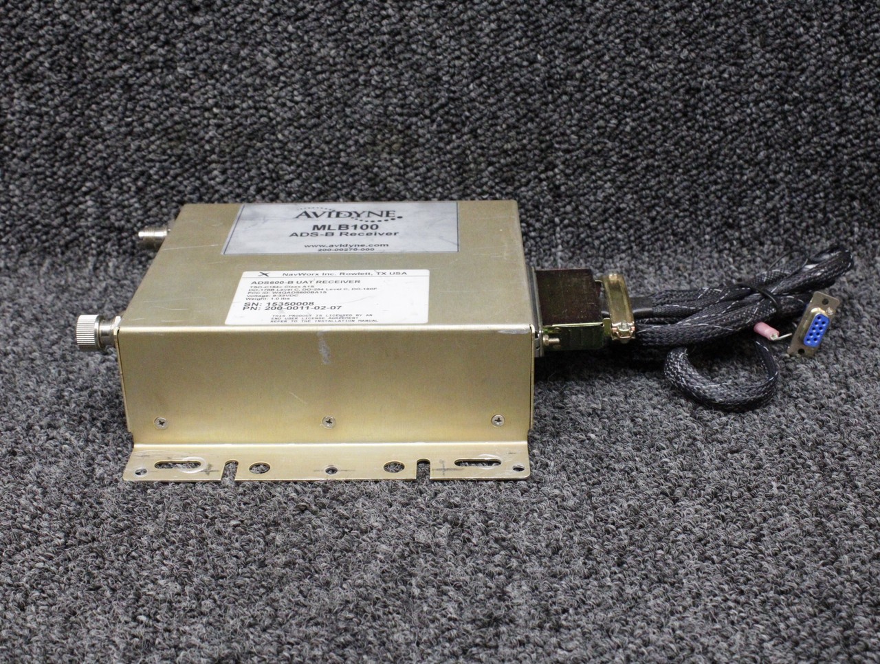 Avidyne 200-0011-02-07 ADS600-B Receiver Unit (Volts: