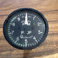 Beechcraft RPM Propeller Tachometer Indicator