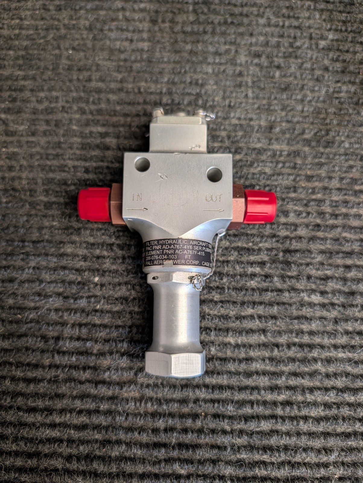 Bell Helicopter Hydraulic Filter Assembly, Part#