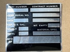 Bell Helicopter Identification Plate P/N 204-060-528-1