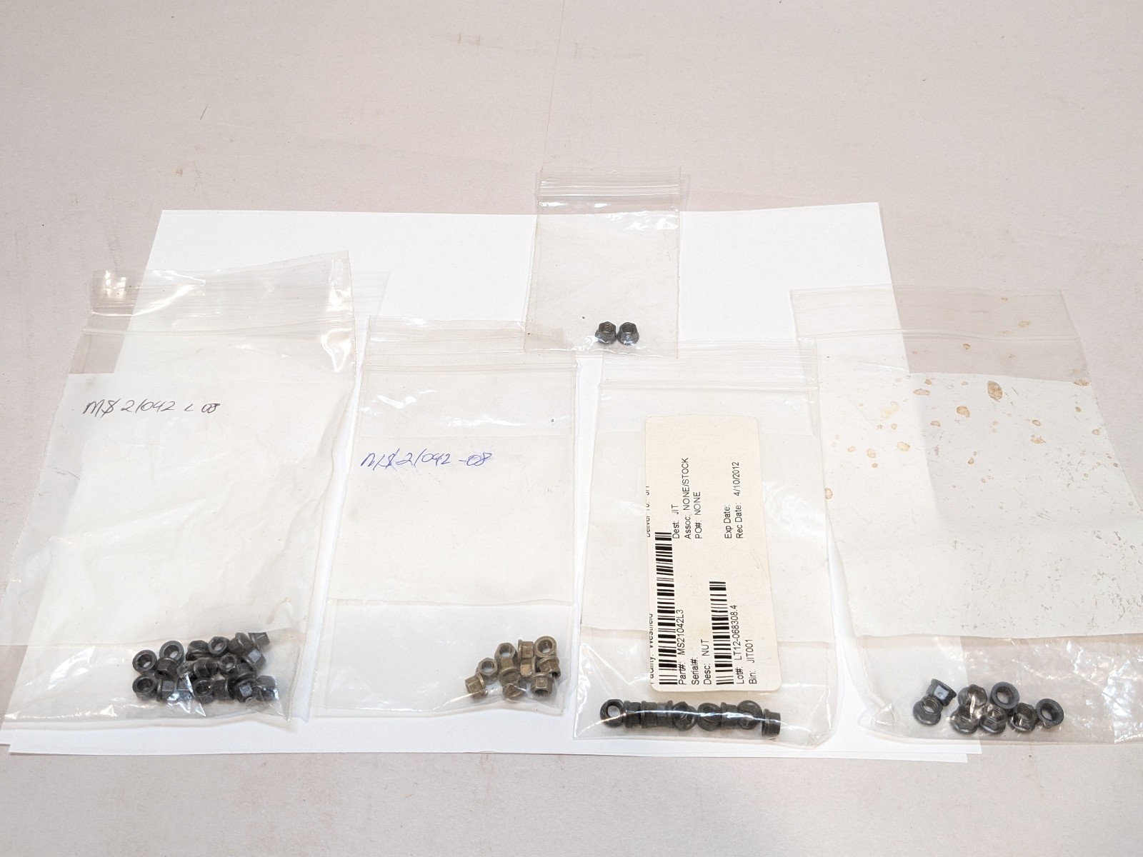 Bendix King Mixed Lot Self Locking Nuts