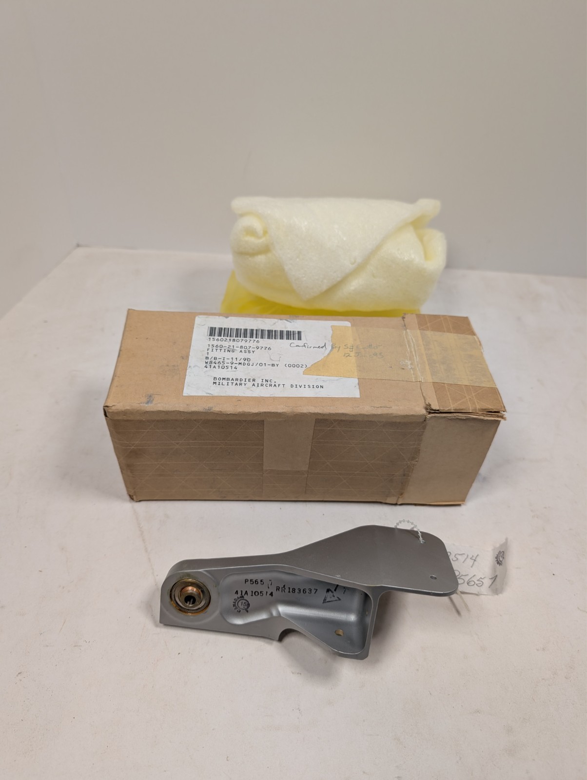 Bombardier 41A10514 Airframe Fitting Assy NSN