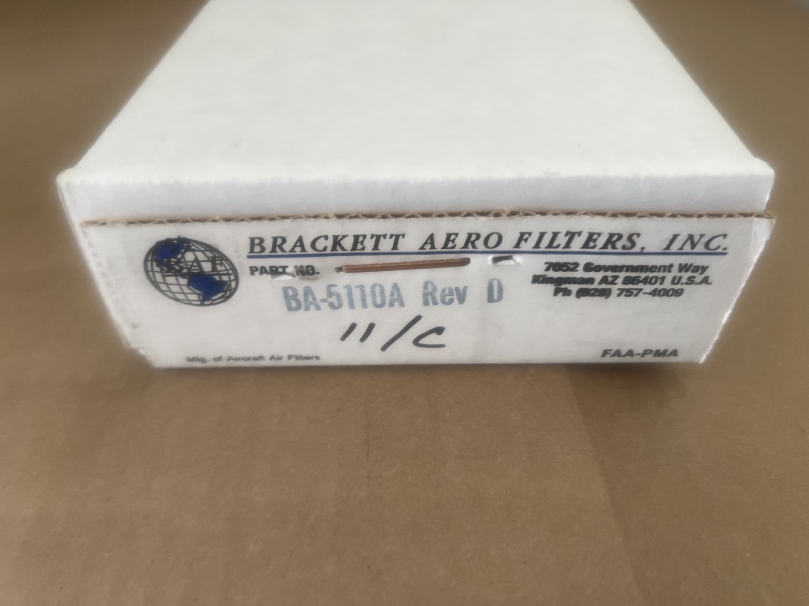 BRACKETT Air Filter Aircraft NEW in