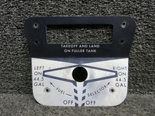 Cessna 2113067-1 P210N Fuel Selector Placard