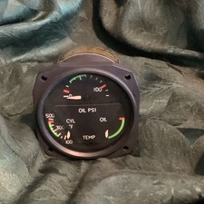 Cessna C662019-0101 Oil Pressure/CHT/Oil Temp Gage