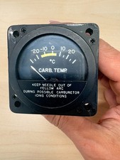 Cessna Carburetor Temperature Indicator / Gauge