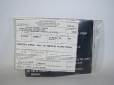 Cessna Citation 6640001-8 Placard with 8130-3