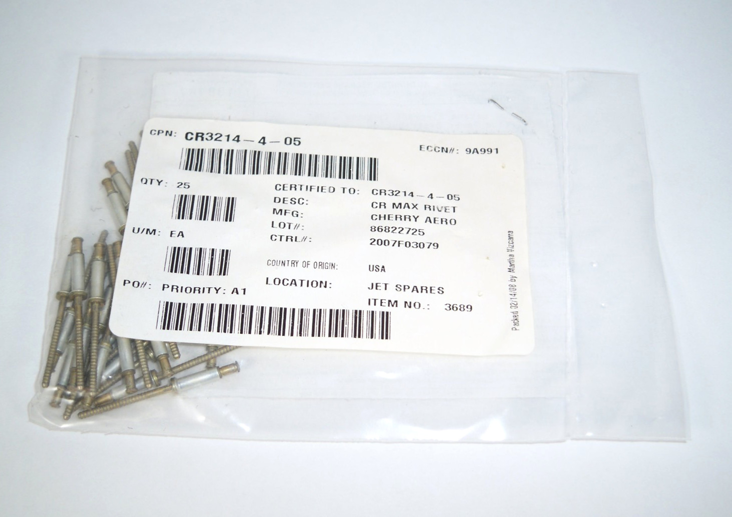 Cessna Citation CR3214-4-05 Cherry Max Rivets