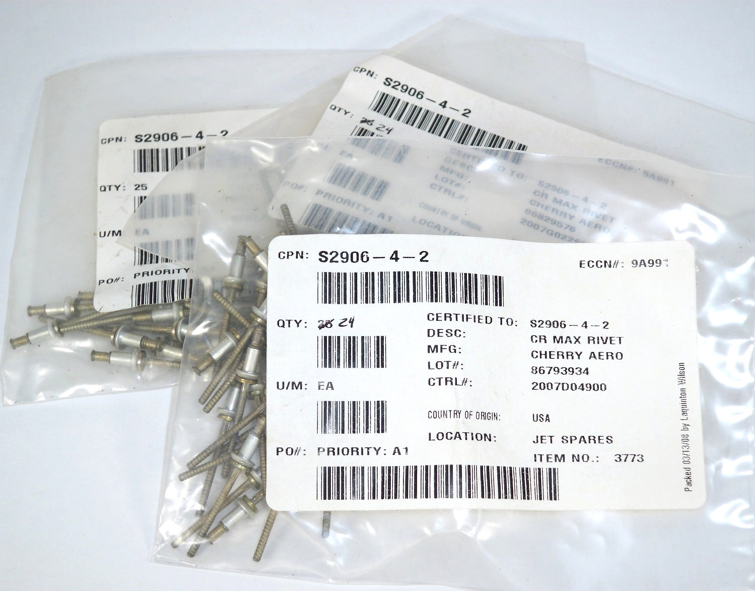 Cessna Citation S2906-4-2 Cherry Max Rivets