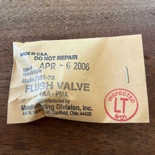 Cessna Flush Valve F391-72 S2106-2 NOS
