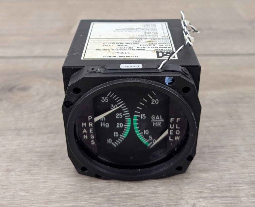 Cessna manifold pressure fuel flow MD180-1