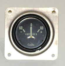 Cessna Vintage -60 +60 Amperes Indicator