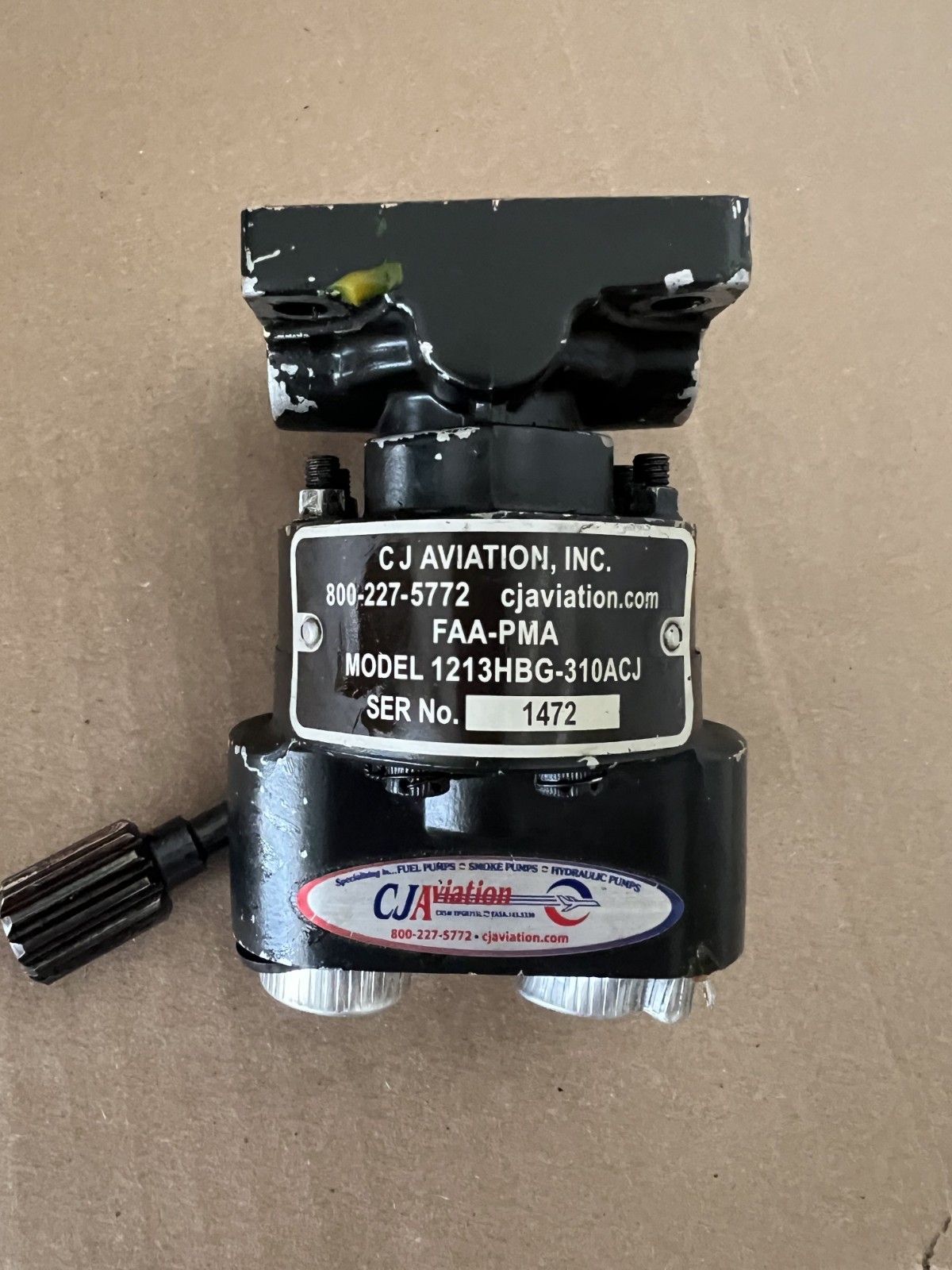 CJ Piper Navajo 1213HBG310A Hydraulic Pump