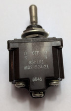 Cutler-Hammer 8501K1 MS24524-21 DPDT ON-OFF-ON