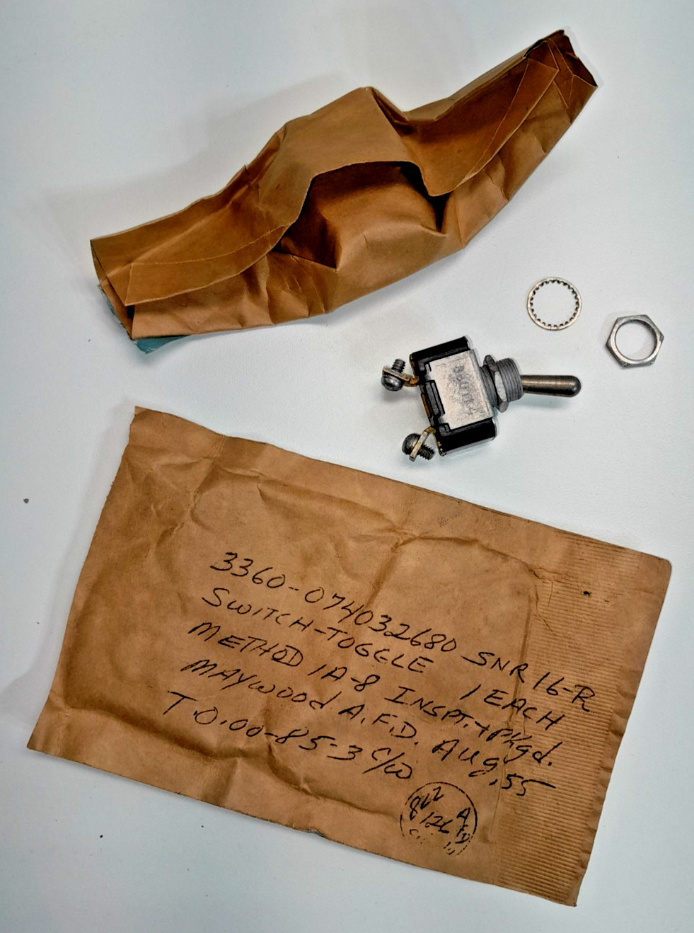 Cutler-Hammer NOS Vintage A.F.D. Aircraft Toggle