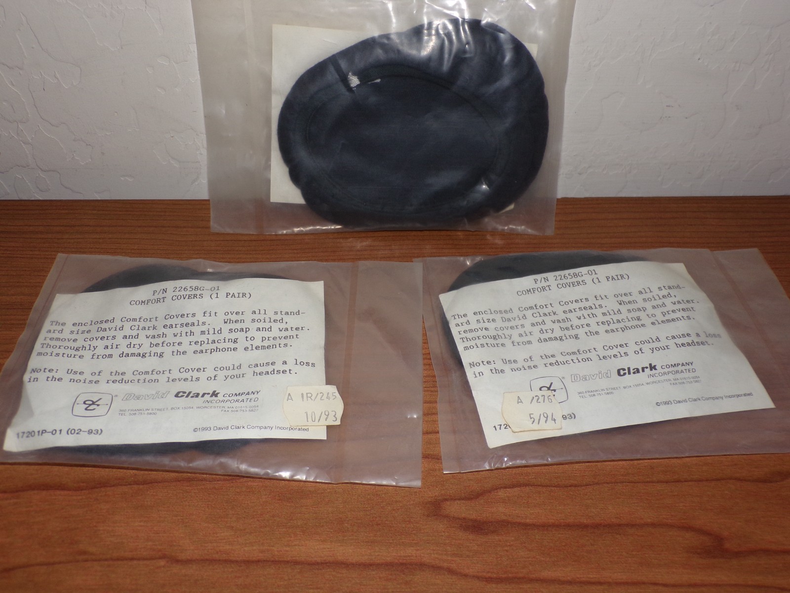 David Clark Comfort Seals 22658G-01 (For 3