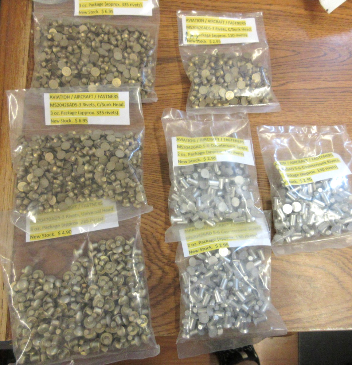 General STORE CLOSING! Lot Aircraft Rivets