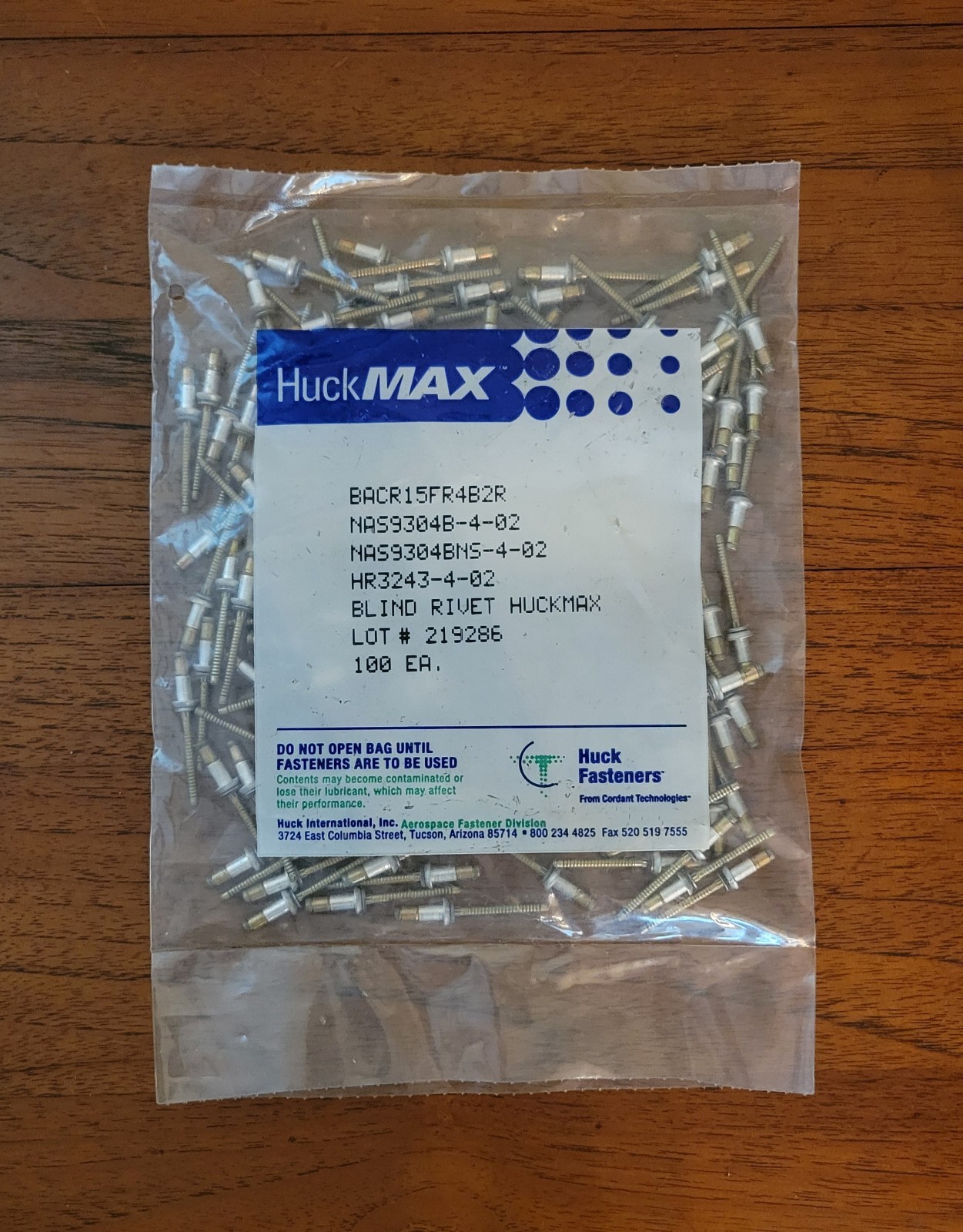 HuckMax HR3243-4-02 (QTY 100) Structural Blind