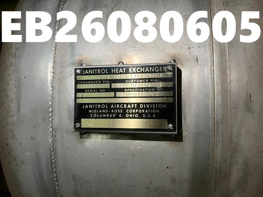 Janitrol Aircraft Heat Exchanger P/N: A35D04