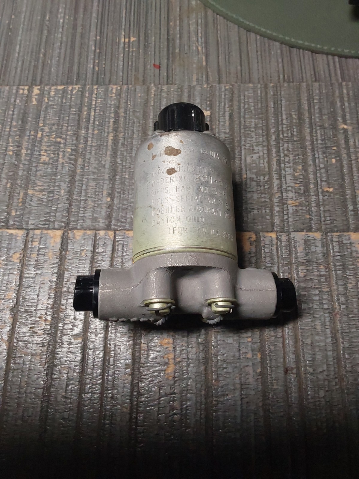 koehler Aviation Solenoid Valve Part #