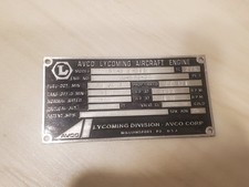 Lycoming *Reproduction* AVCO Aircraft Engine Data