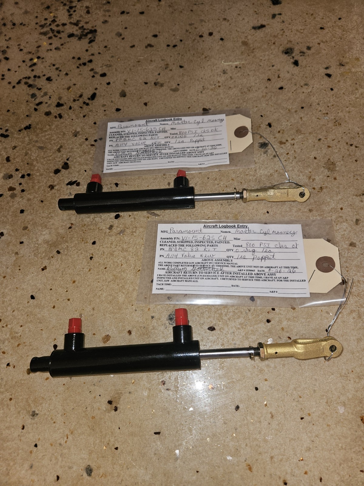 Mooney 2ea Acft Brake Master Cyl