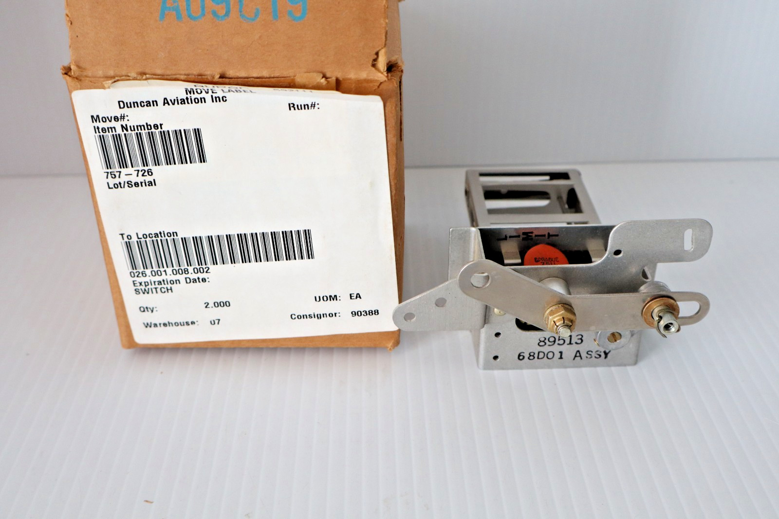 Piper 757-726 Switch Assembly 89D01