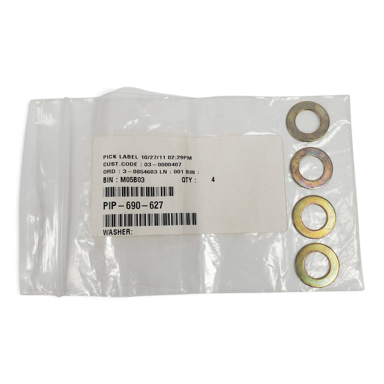 Piper Aircraft 690-627 Washers (Pack of 4)