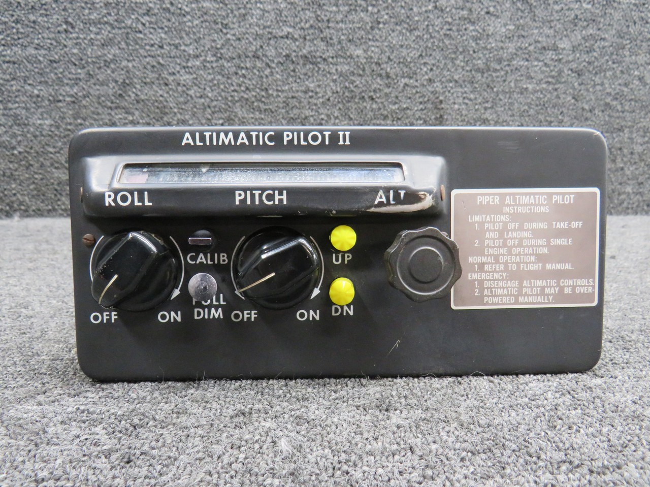 Piper Aircraft Parts 753-868, 755-814 Piper PA30 Altimatic