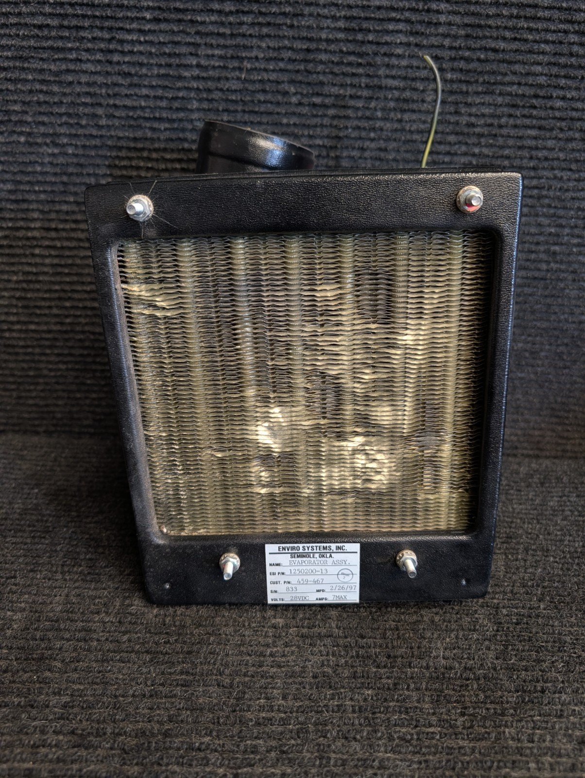 Piper EnviroSystems Evaporator Assy (PA46), Part#