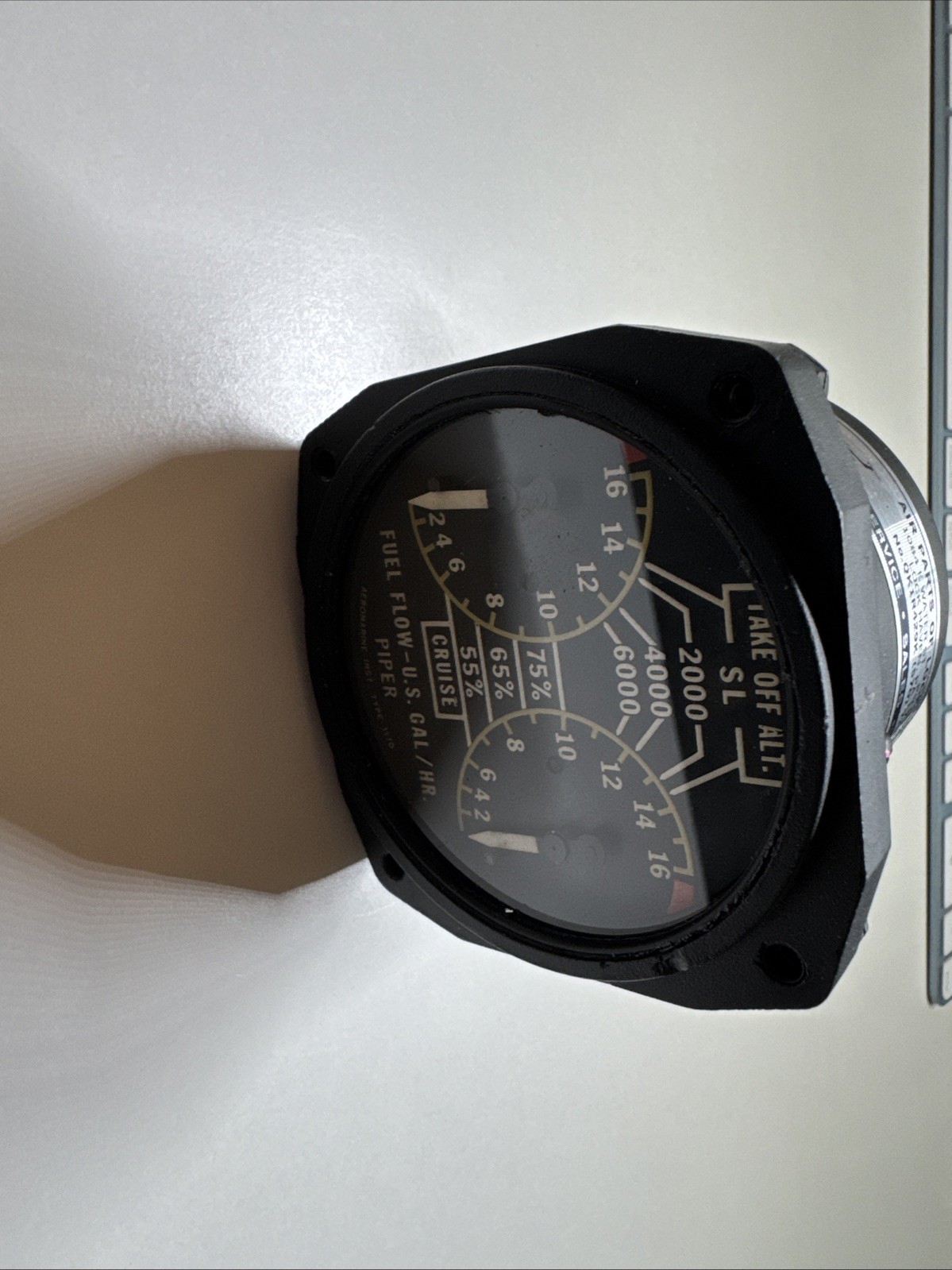 Piper PA-30 Fuel Flow Gauge (P/N: