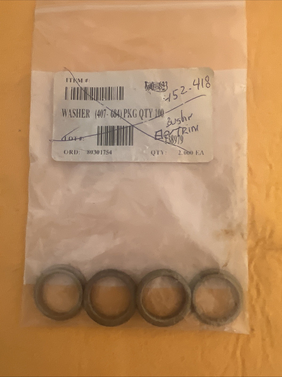 Piper THRUST BEARING WASHER /BUSHING TRIM