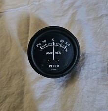 Piper VINTAGE 2" AMPERES GAUGE P/N