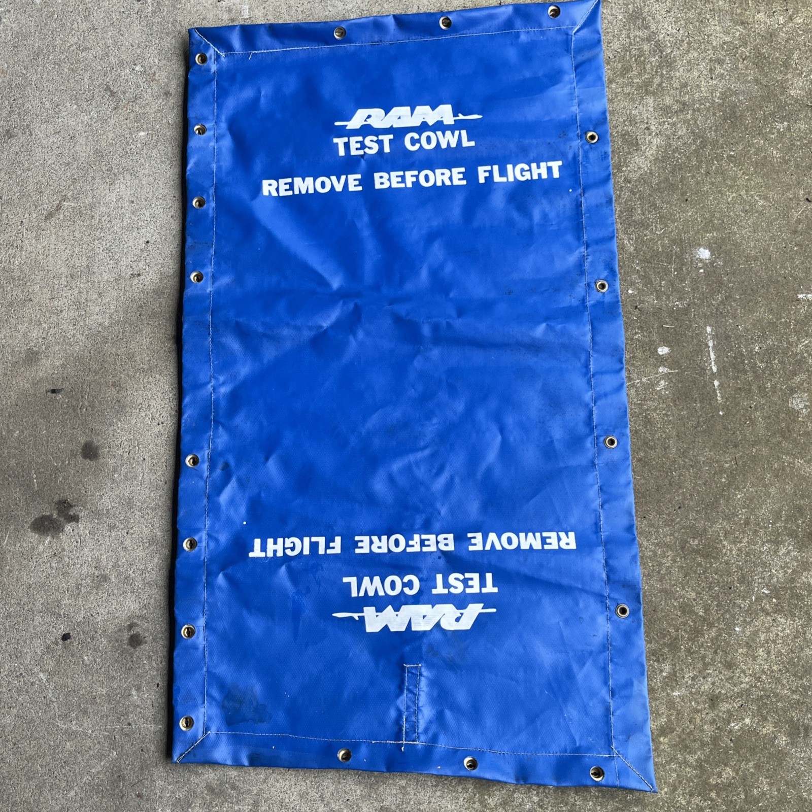 RAM Test Cowl, Remove Before Flight