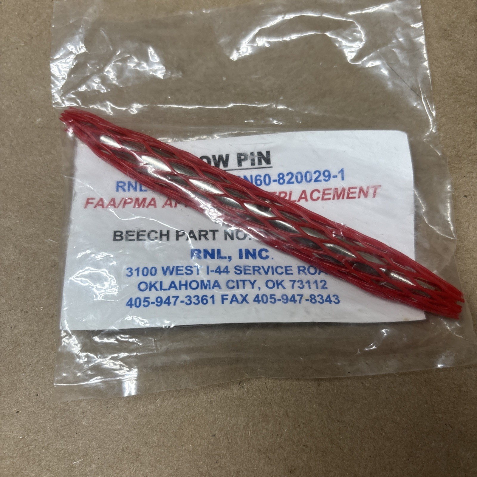 Rapco Beechcraft Tow Pin RA60-820029-1 Fits