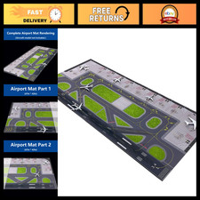 Realistic Aircraft Landing Runway Mat