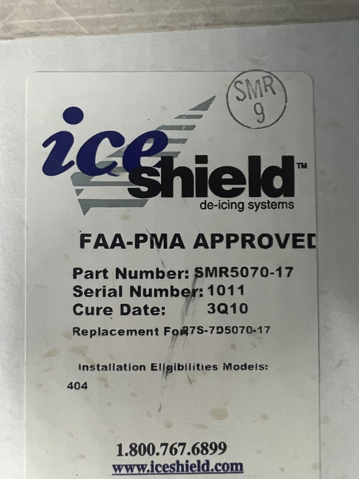 Smr 5070-17 Cessna 404 Deice Boot