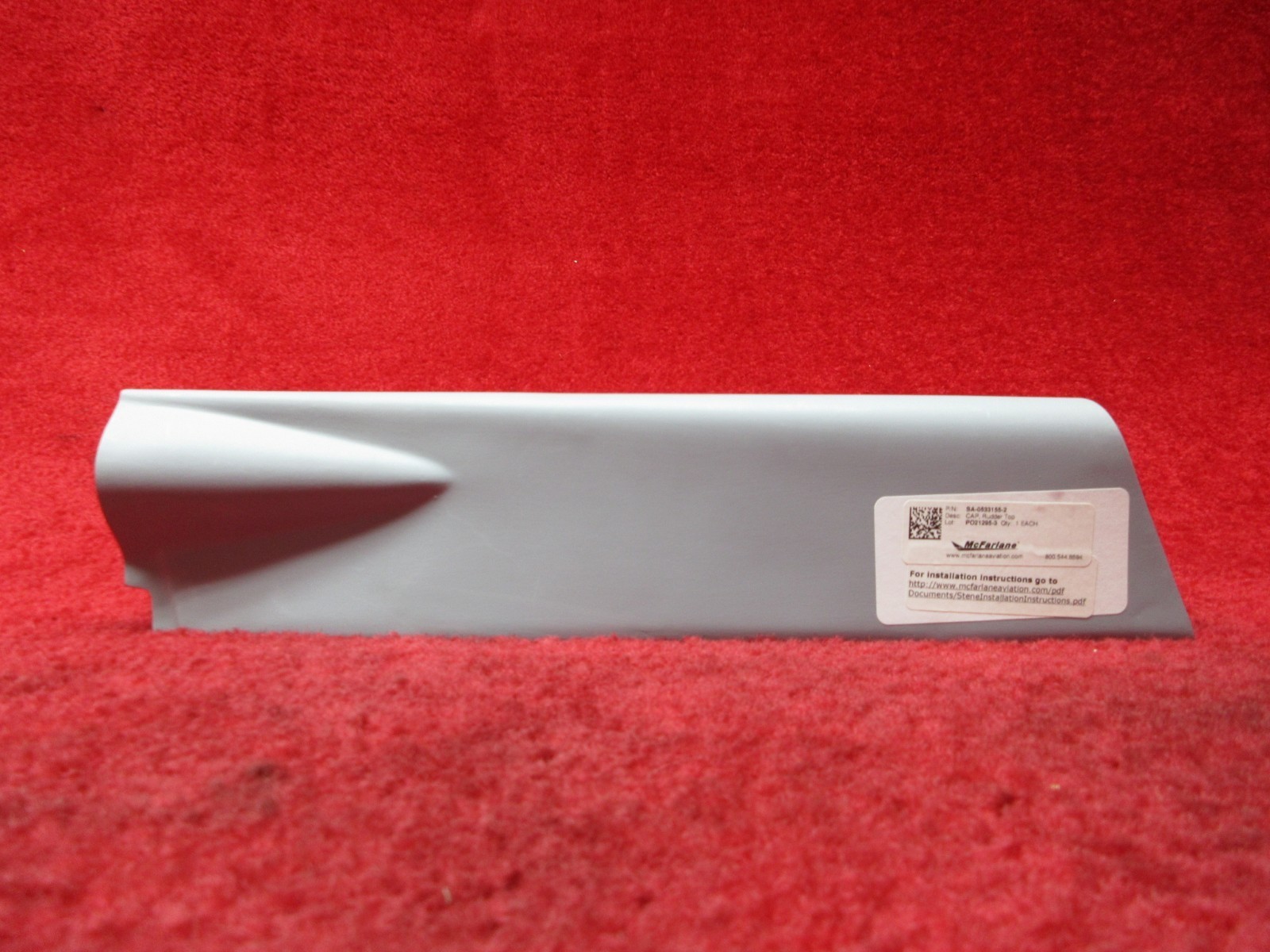 Stene Aviation Cessna 172 Rudder Cap PN